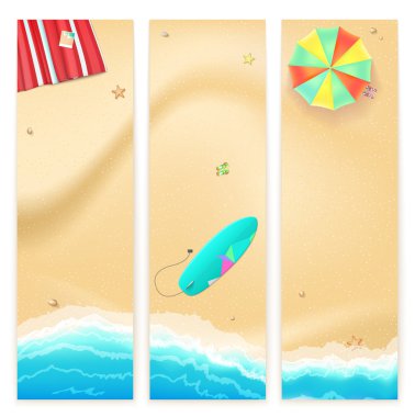 Vektör seyahat afiş kümesi