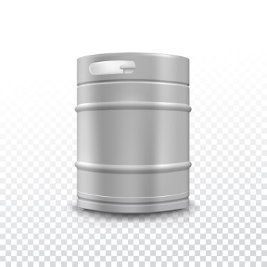 Metal bira fıçısı ile taneli