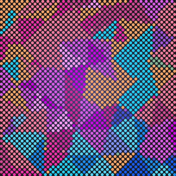 Fyrkantiga pixlar mosaik bakgrund. — Stock vektor