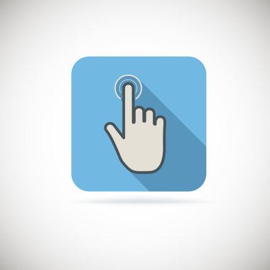 düz el simgesi işaretçisi, dokunmatik