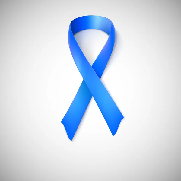 Blue ribbon loop. — Stock vektor