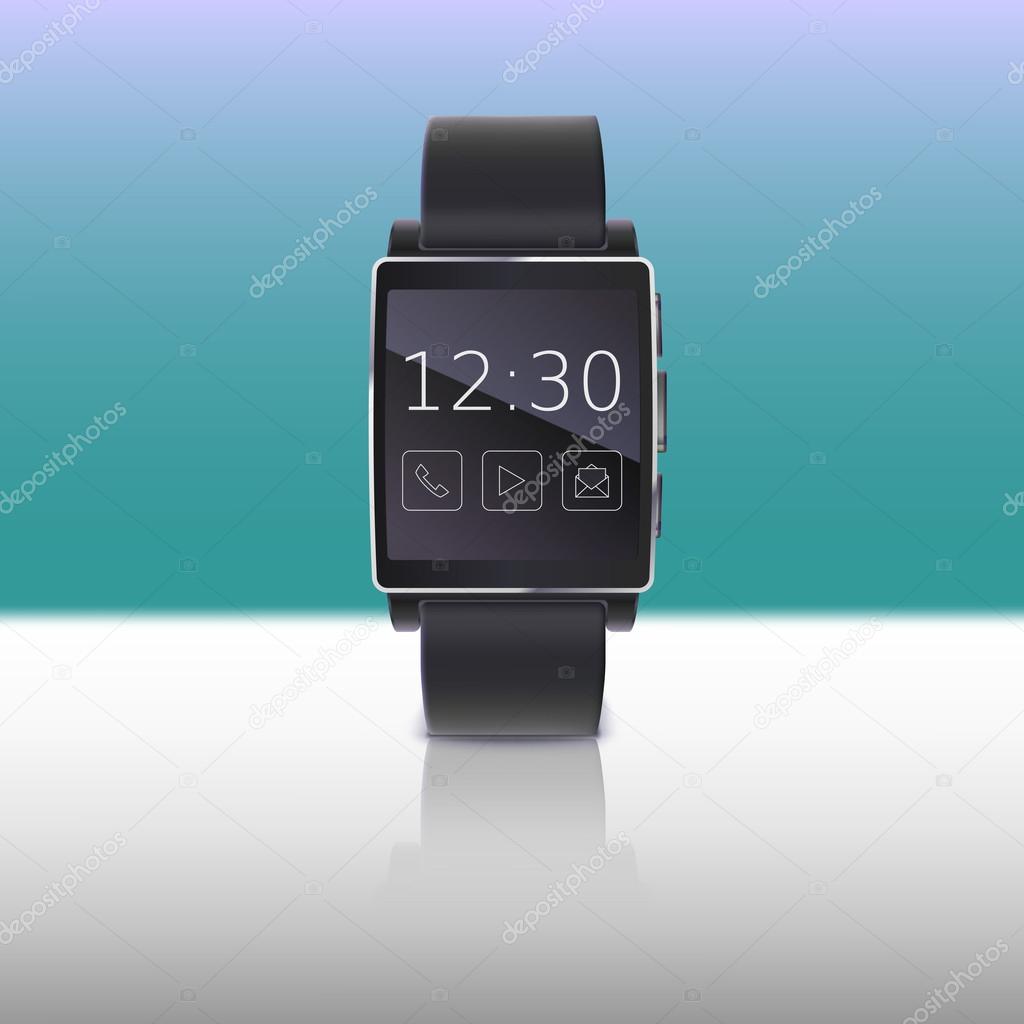 Electronic watch, computer interface.