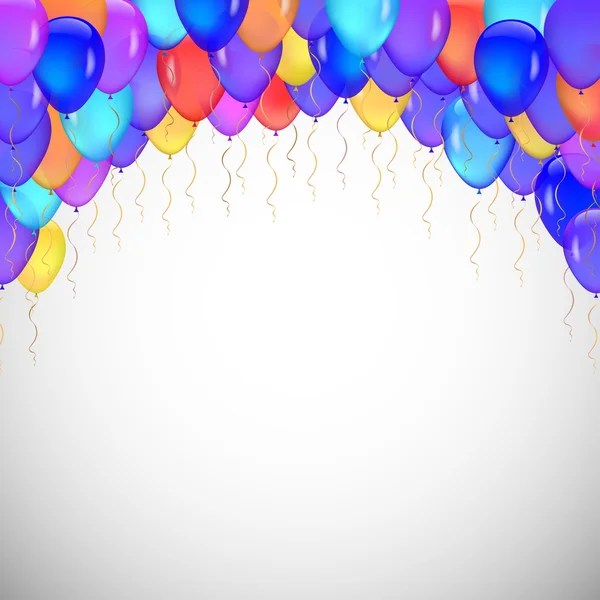 Fond de ballons bleus . — Image vectorielle