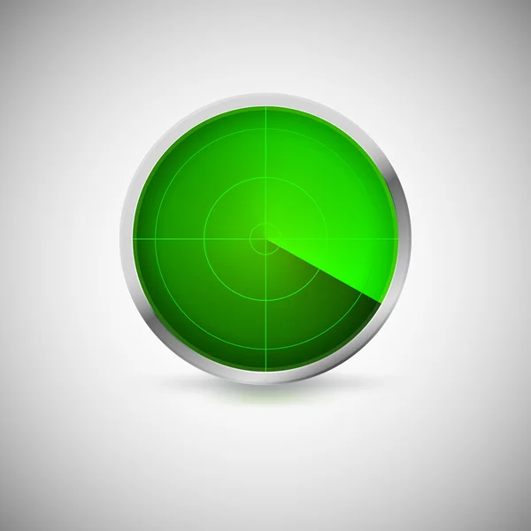 Radial screen of green color. — Stock Vector