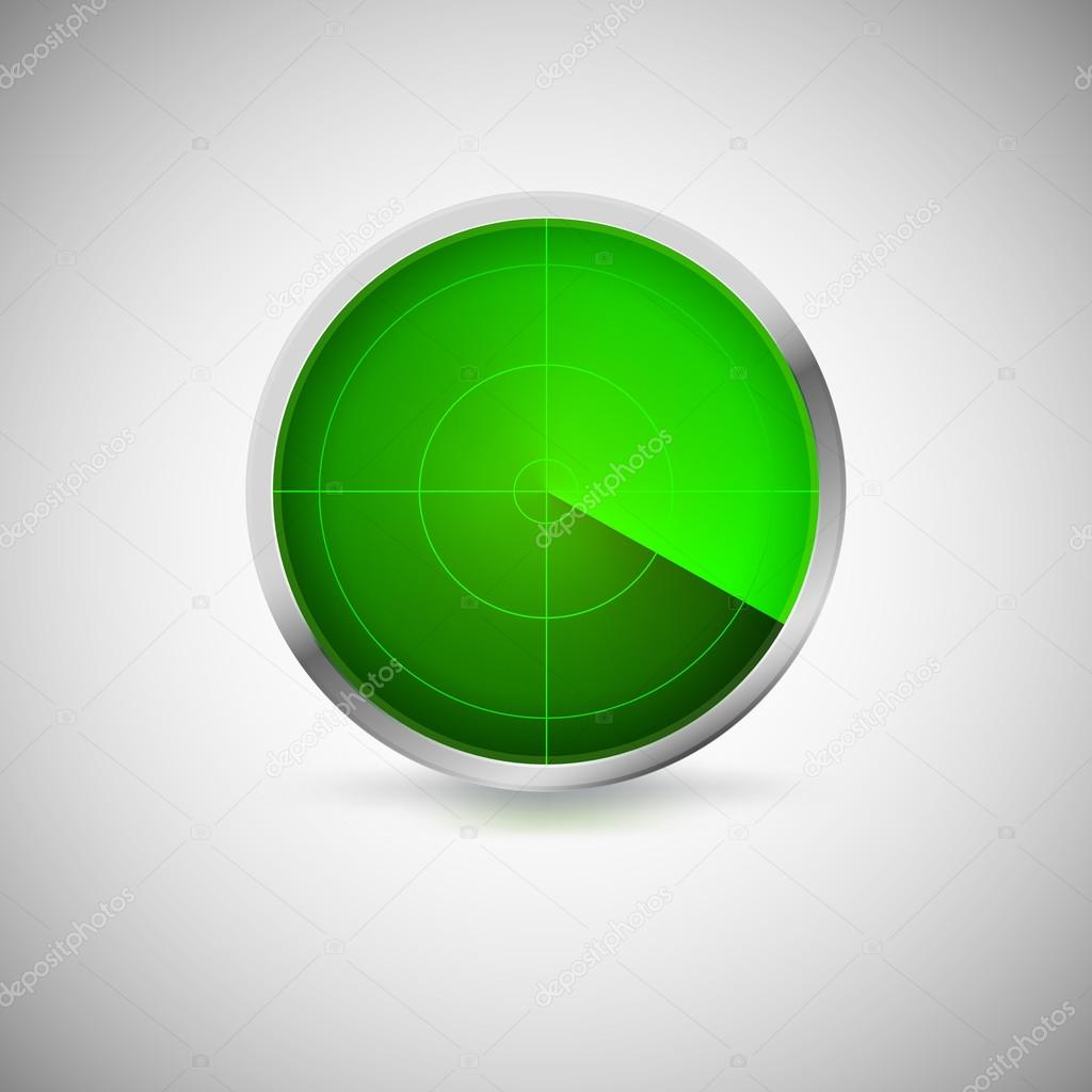 Radial screen of green color.