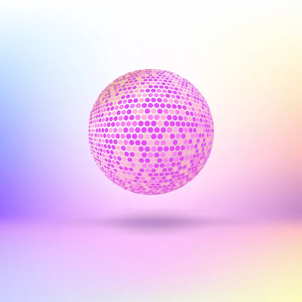 Sphère de couleur demi-teinte . — Image vectorielle