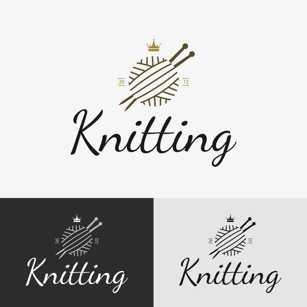 Logo, rozet veya etiket el örgü.