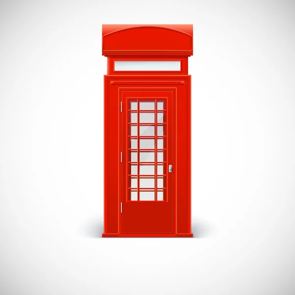 Telephone box, Londone style. — Stock Vector