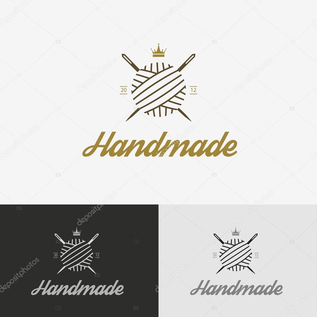 Logo, sewing shop with needle