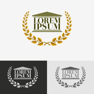 Avukat logosu tasarım şablonu.