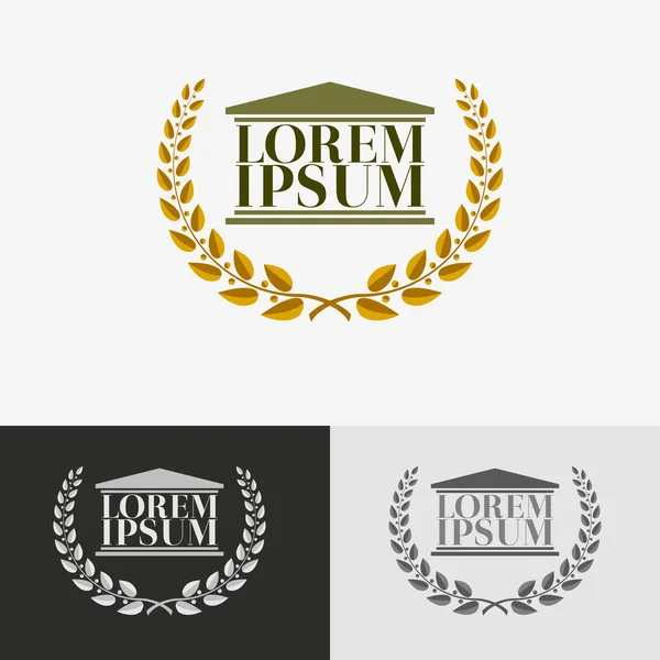 Avukat logosu tasarım şablonu.