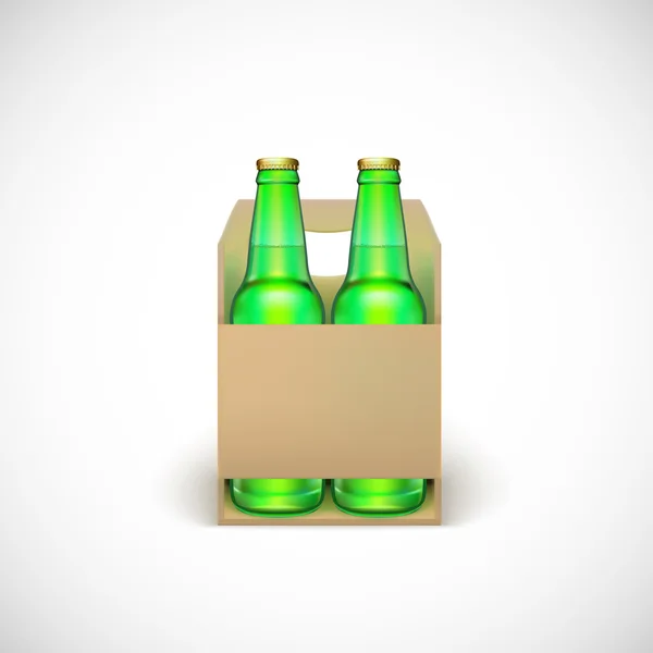 Verpackung von Bier — Stockvektor