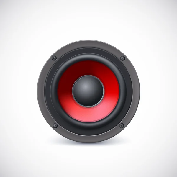 Altavoz aislado . — Vector de stock