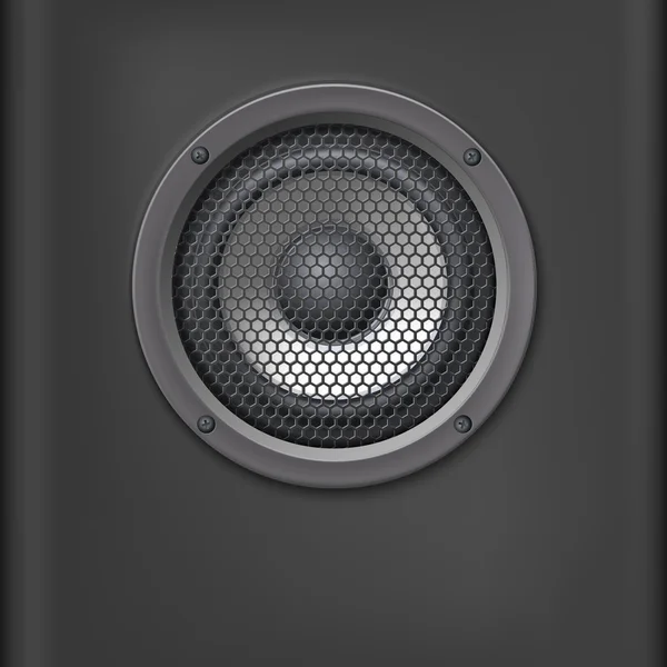 Sound speaker with grille. — Stock Vector