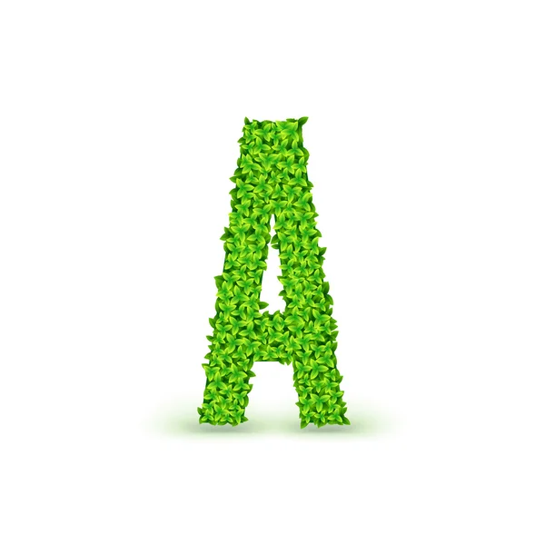 绿叶字体 A. — 图库矢量图片