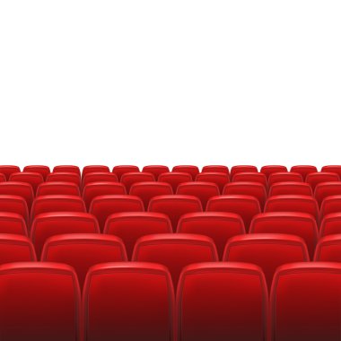 Ekran ile kırmızı koltuk