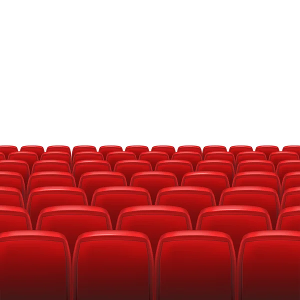 Red seats with screen — Stock Vector