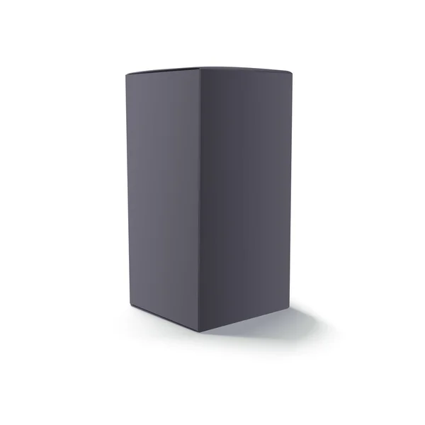 Blank svart låda isolerade — Stock vektor
