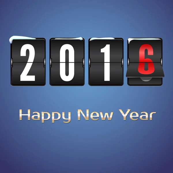 Boldog új évet 2016 kártya — Stock Vector