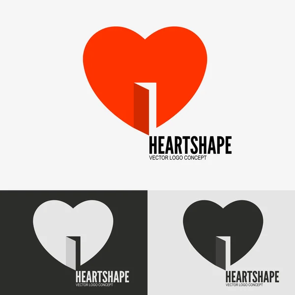 Coeur avec porte — Image vectorielle