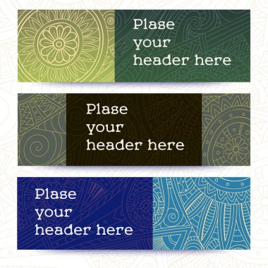 Kabile vintage etnik afiş