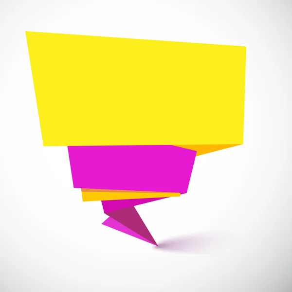 Bannière super origami . — Image vectorielle