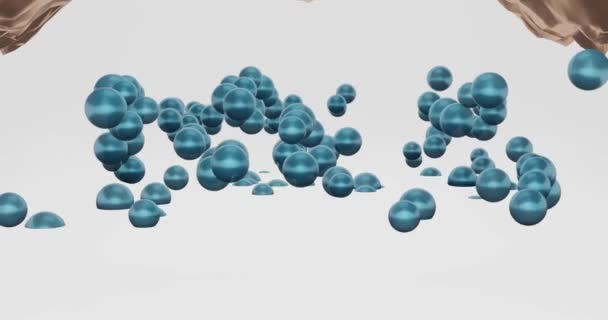 Animation Useful Molecules Passes Lower Layers Skin Reduces Sagging Skin — Stock Video