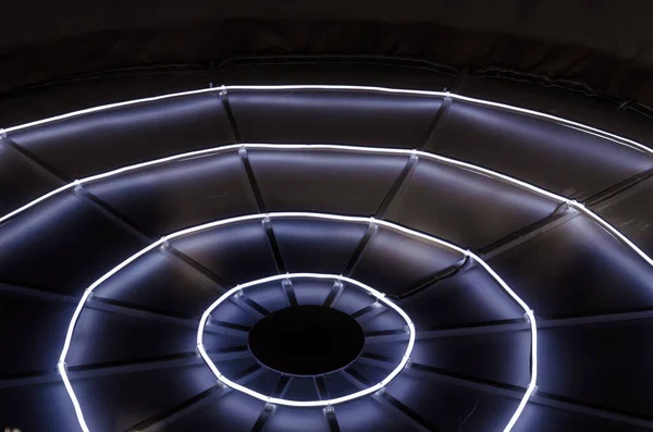 Iluminat Lămpi Electrice Fundal Abstract Întunecat — Fotografie, imagine de stoc
