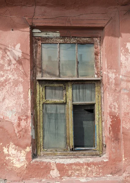 Vecchia Casa Abbandonata Ucraina Donbass Donetsk Guerra — Foto Stock