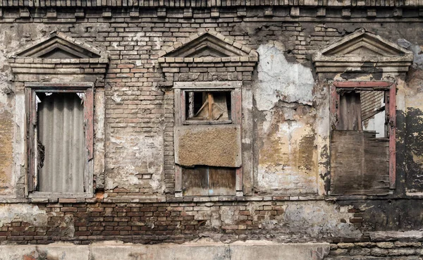 Vieille Maison Abandonnée Ukraine Donbass Donetsk Guerre — Photo