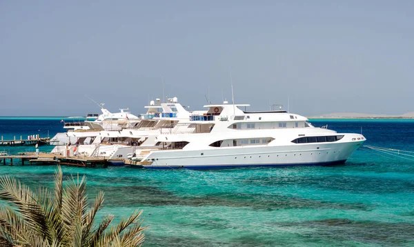 Several Ships People Red Sea Egypt — Stock Photo, Image