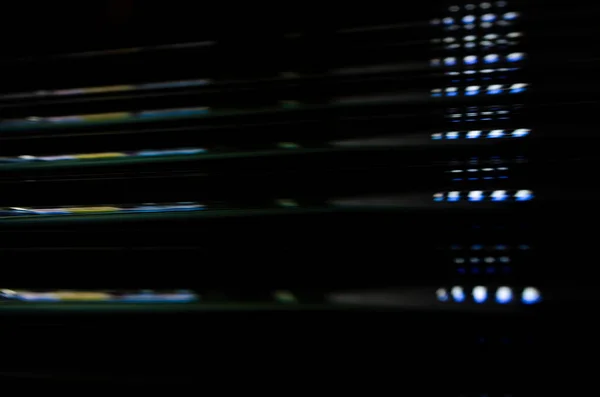 Abstrakte Dunkelschwarze Hintergrund Mit Glänzenden Metallischen Linien Muster — Stockfoto