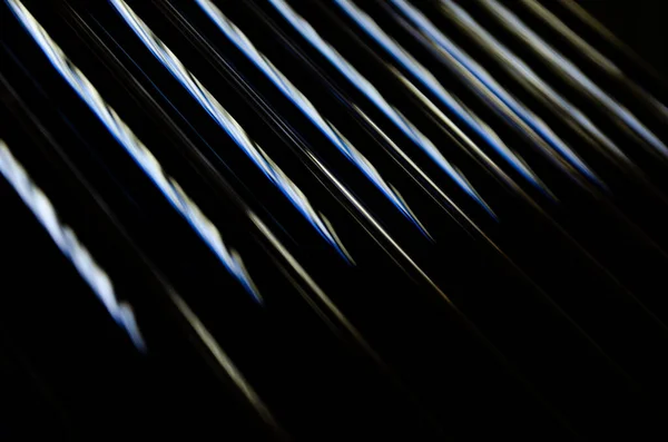 Fondo Negro Oscuro Abstracto Con Patrón Líneas Metálicas Brillantes —  Fotos de Stock