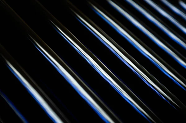 Fondo Negro Oscuro Abstracto Con Patrón Líneas Metálicas Brillantes —  Fotos de Stock