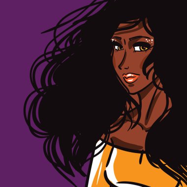 Kız seksi Afrika moda