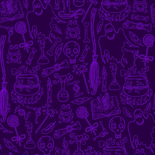 Halloween padrão fundo — Vetor de Stock