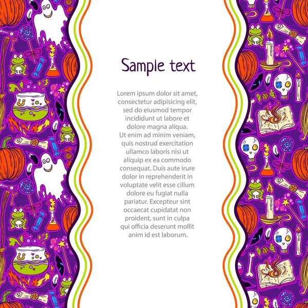 Halloween motif fond — Image vectorielle
