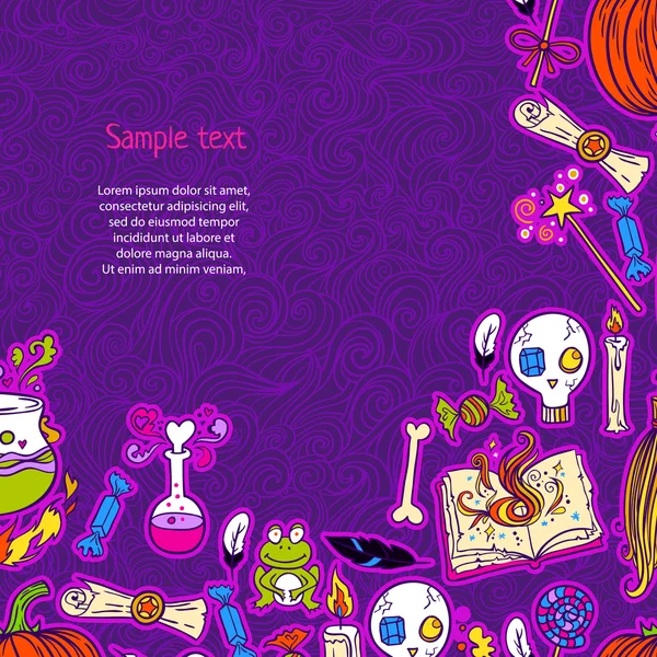 Halloween patroon achtergrond — Stockvector