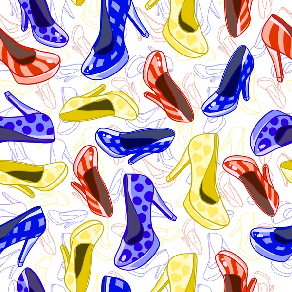 Collines chaussures modèle — Image vectorielle