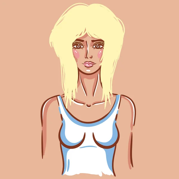 Sexy fashion girl — Stockvector