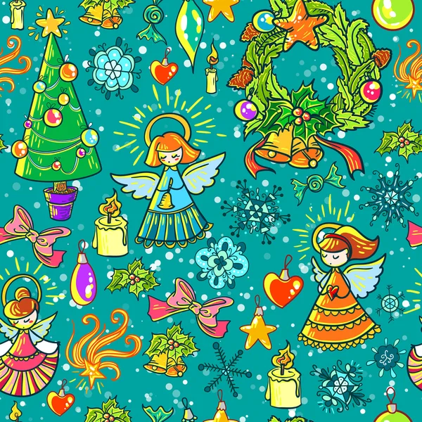 Fondo de Navidad invierno — Vector de stock