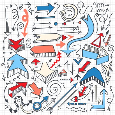 Infographic okları seti