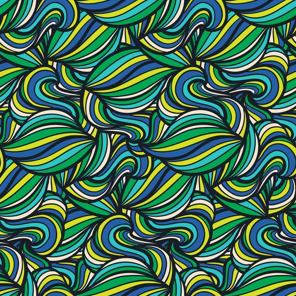 抽象的なシームレスな波状パターン — ストックベクタ
