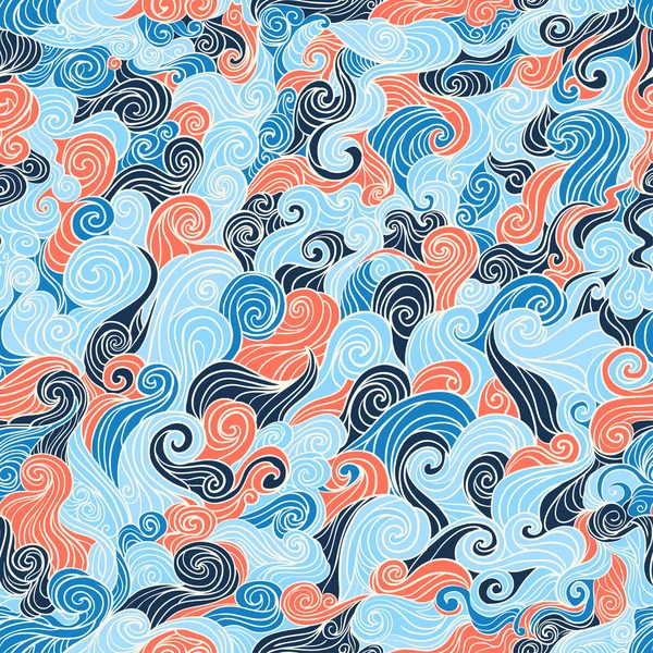 Soyut seamless dalgalı modeli