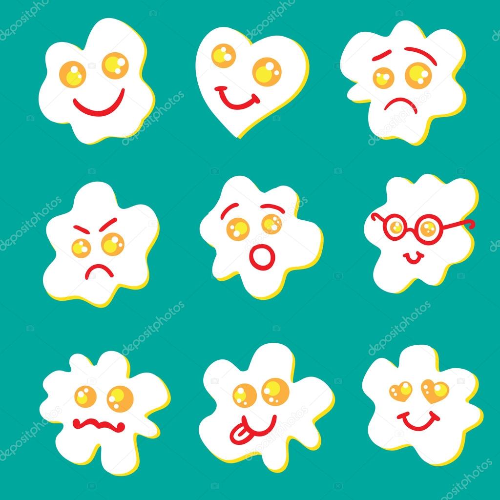 Fried eggs emoticon