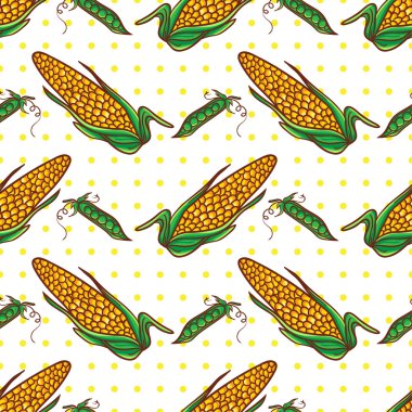 Mısır ve bezelye desen