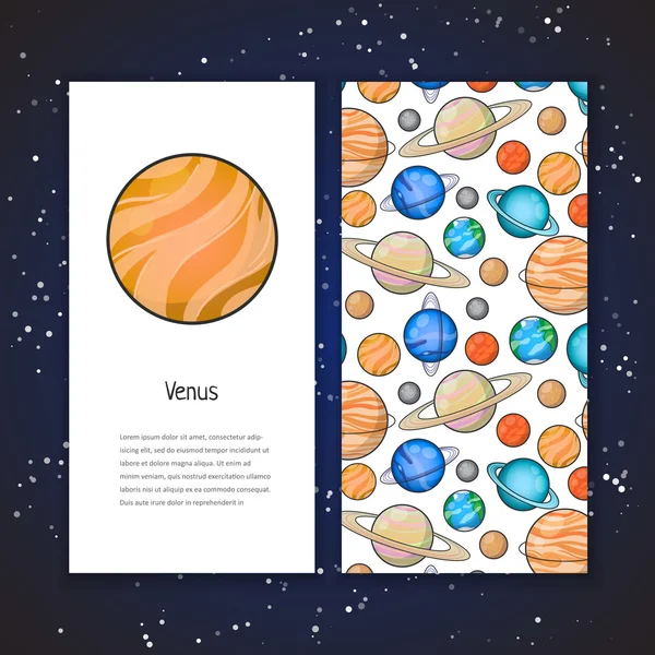 Planet design template — Stock Vector