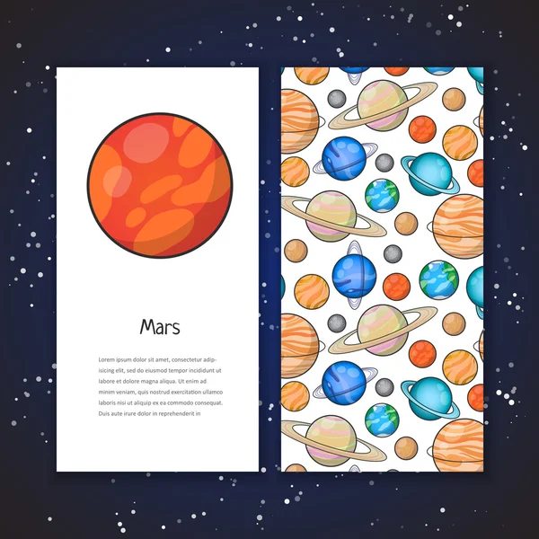 Planeet ontwerpsjabloon — Stockvector