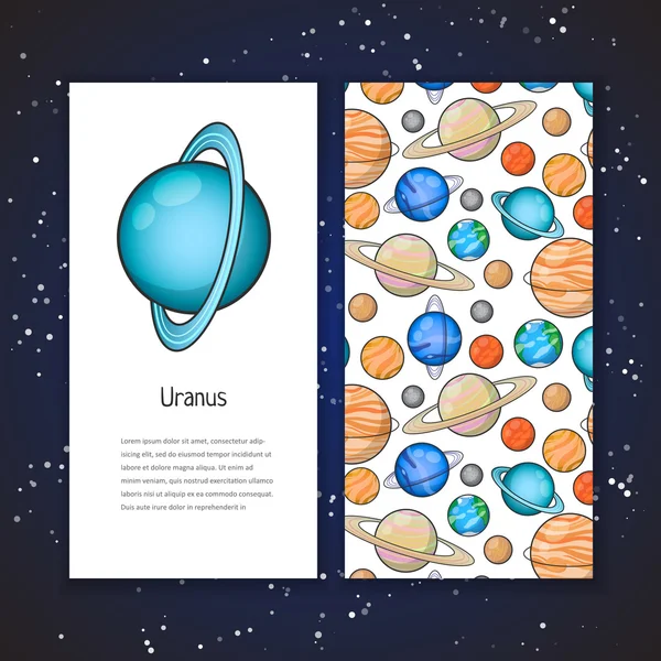 Planeet ontwerpsjabloon — Stockvector