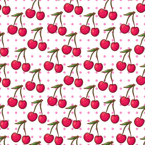Cherry mönster — Stock vektor